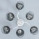 Askfeya chandelier 6he27 40W Belo-chromium 62x62x27 cm Bayerlux