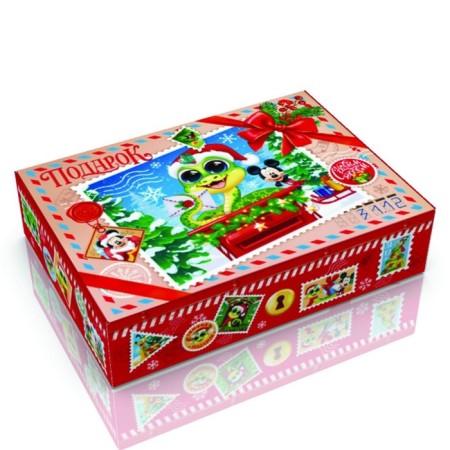Folding box, 21 x 15 x 5 cm "New Year's Post", Mickey Mouse-1