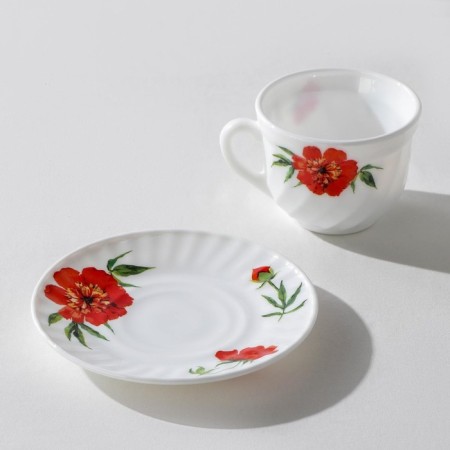 Service table "velvet rose", 37 items, glass ceramic-4
