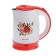 Teapot Electric Matryona MA-120, Metal, 1.8 L, 1500 W, white-orange with a pattern