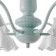 Luracia chandelier 6he27 40W green-white 77x77x37-72 cm Bayerlux
