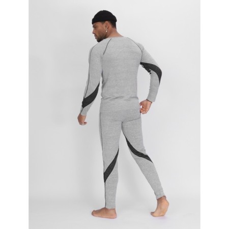 Thermal underwear is male, size 46-48, the color is light gray-6