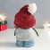 Souvenir Polystone "Boy in a red cap with a deer in his hands" 10x8.5x16 cm