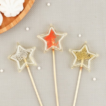 Silicone Mold for candy and chocolate “Star rattle”, the color is transparent-2