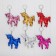 Soft keychain-hameleon "Unicorn", MIX color