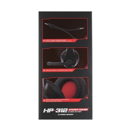 Headphones Xtrike Me HP-312, game, full-size, microphone, 2x3.5 mm, 1.8 m, black-7