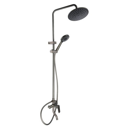 The shower system Zein Z3865, mixer, pouring, tropical and hand watering can, brass, graphite