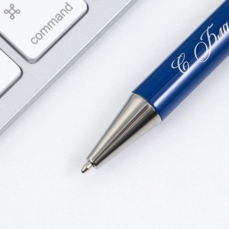 Gift pen "Cool teacher", metal, blue paste, writing node 1.0 mm-4