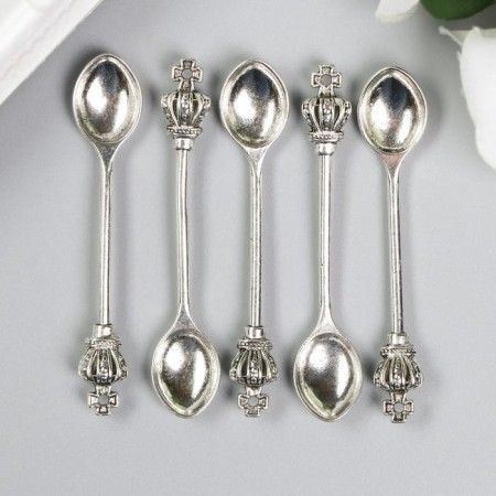 Souvenir wallet metal "spoon with crown" 5.7x1 cm-2