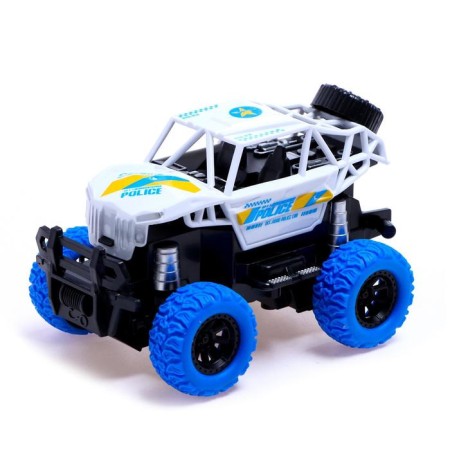 Radio -controlled jeep "Police", works from batteries, mix-3