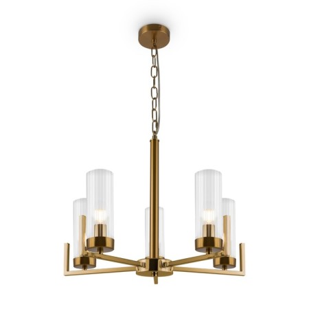 Suspended lamp Freya Fr5214PL-05BS ADELINE, 550x550x730 mm, E14, 5x60W, brass color