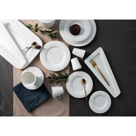 Porcelain dessert plate Magistro Crotone, D = 18 cm, white color-7