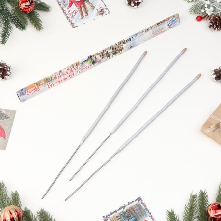 Bengal lights, 40 cm, 3 pieces, "New Year", 80 seconds-1