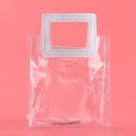 Gift package from PVC, white, 17 x 15 x 8 cm-2