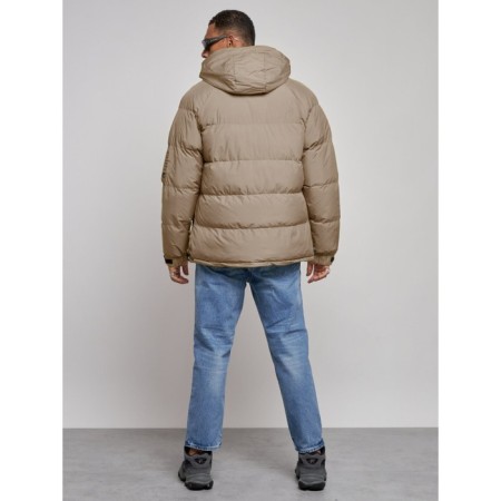 Sports Bologna male winter, size 58, beige color-3