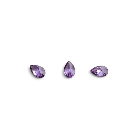 Crystals for volumetric inlay TNL “drop”, No. 1, purple, 10 pcs