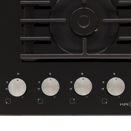 Krona Hagel 60 BL W, gas, 4 burners, black-3