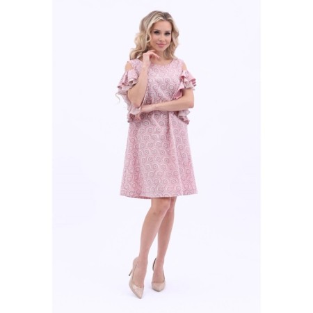 Women's dress, size 46, pink color-2