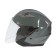 The helmet open with two visors, size S (55-56), model-BLD-708E, Gray glossy