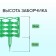 Decorative fence, 25 × 300 cm, 8 sections, plastic, green, "Ivushka"
