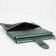Women's wallet on magnet, green color