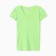 T-shirt Women's V-shaped neckline, color-green color, size 48