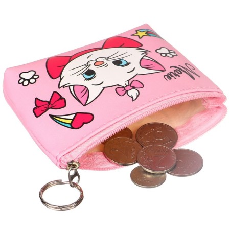 Purse-dryer, leatherette on lightning, 11.5 x 2.5 x 8 cm, cats aristocrats-2