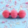 Gift set of cosmetics, bath bombs 3 x 20 g, raspberry aroma, Candy Food