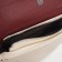 Female bag on the valve, beige/burgundy