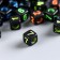 Beads for creativity plastic "Distance on the cube" Multi -colored set 20 grams 0.7x0.7 cm