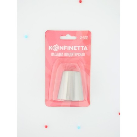 Konfinetta confectionery “Flower”, d = 3.5 cm, output d = 1.9 cm, stainless steel-3