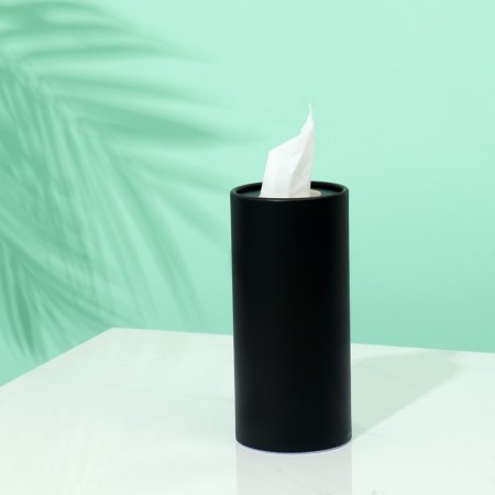 Napkins in a tube 50 pcs, 2 layers black-1