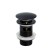 Bottom valve Bronze de Luxe Scandi 21971b, for a shell, with overflow, brass, black