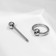 Piercing in the navel “Ring”, l = 3.4 mm, d = 1 mm, rainbow color in silver