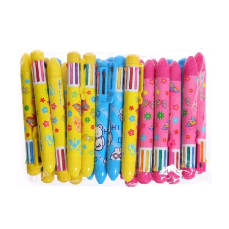 Balloon handle Calligrata, automatic, 8 color, mix-6