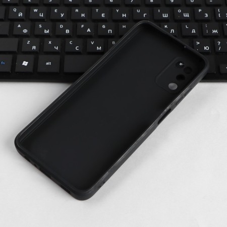 Pero cover for Samsung A03S, silicone, black-2