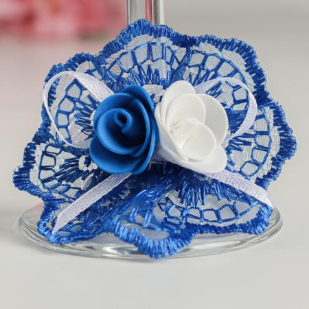 Set on the table of the newlyweds "Harmony", blue-7
