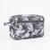 Lightning cosmetic bag, external pocket, gray color