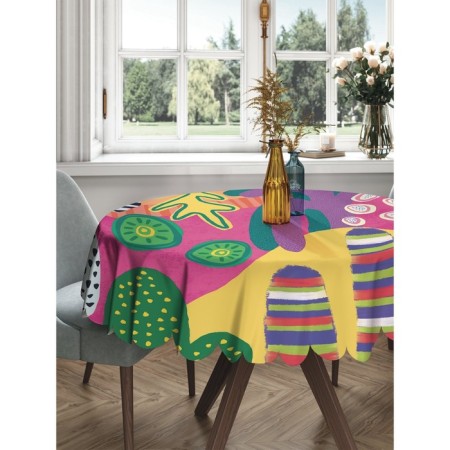 The tablecloth "neon tropics", round, Saten, d = 150 cm