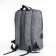 City backpack on a zipper, 4 pockets, USB, black/gray color