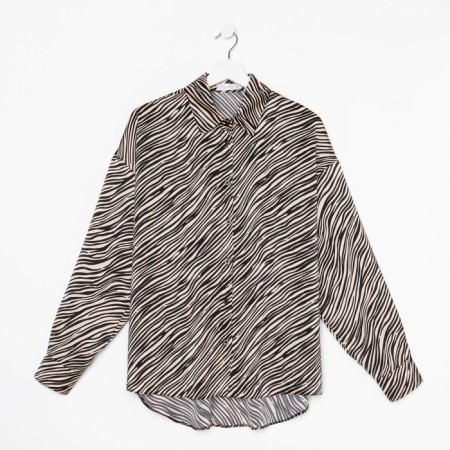 Female blouse, ecrew color, zebra print, size 44-3