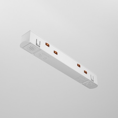 Direct power connector for the Technical Tra034PC-42W track system, 13.8x1.6x1.8 cm, white color-1