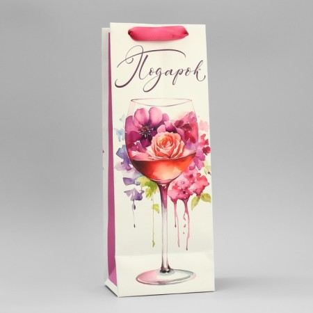 Gift package for a bottle, packaging, "glass", 36 x 13 x 10 cm-3