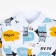 A blouse for a boy “Bear”, white/yellow color, height 62 cm