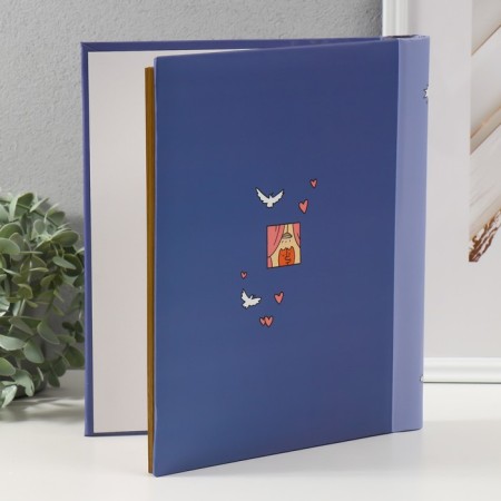Photo album on 20 magnetic sheets 23x28 cm, "SPB City Art: Violet"-1
