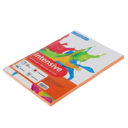 Color A4 paper, 100 calligrata sheets intensively, orange, 80 g/m²-1