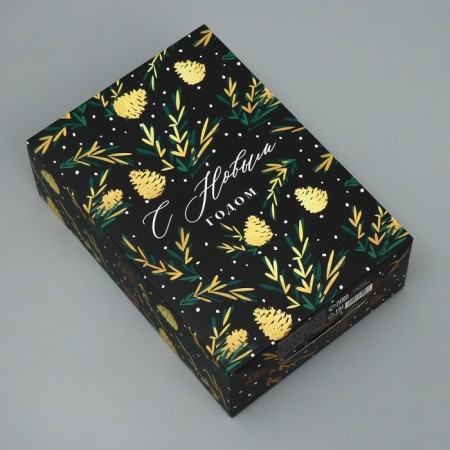 Folding box "cones", 16 x 23 x 7.5 cm, new year-2