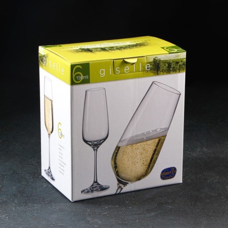 Set of glasses for champagne "Giselle", 190 ml, 6 pcs-1