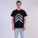 T -shirt male, black color, size 50