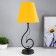 Lamp table Marcel 1x15W E14 18x18x42cm Black/Orange Risalux
